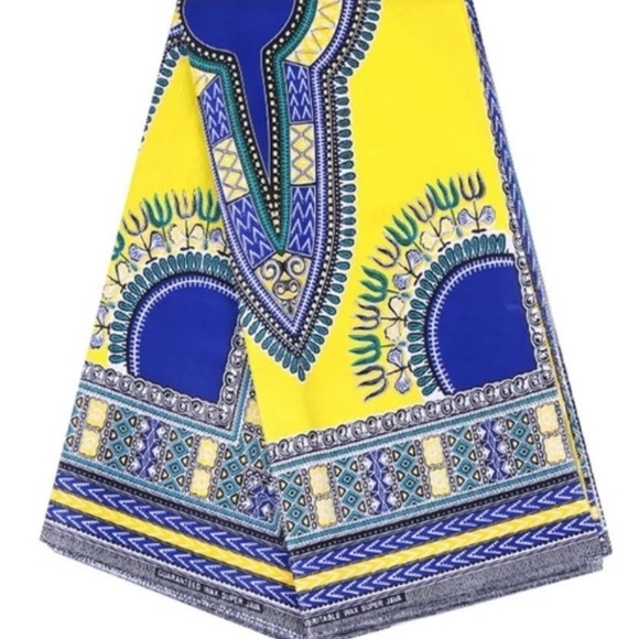 Royal Red African Print Dress - Coming Soon!! - Picture 3 of 8